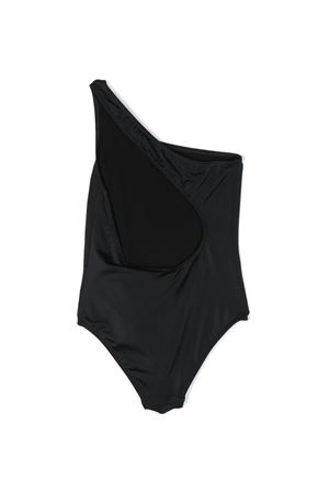 Black polyester swimsuit OFF WHITE KIDS | OGFA005S23JER0011001